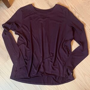 Athleta With Ease Long Sleeve Top - Rich Purple